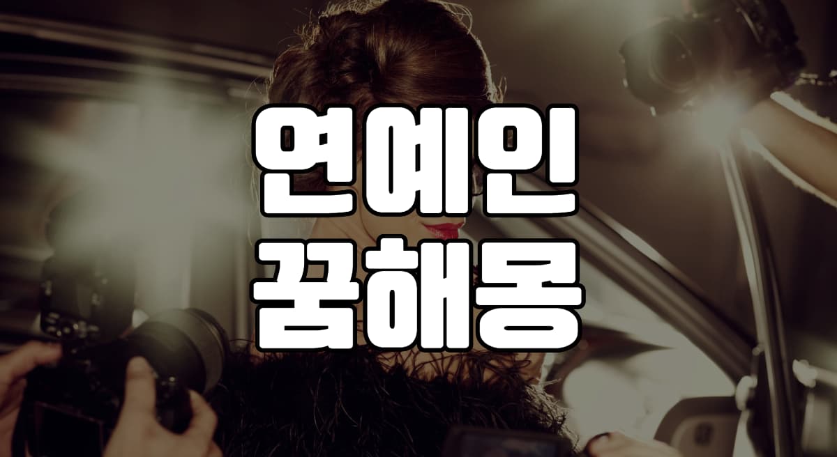 연예인꿈-해몽