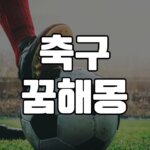 축구 꿈 해몽 23가지 총정리 4 축구-꿈-해몽