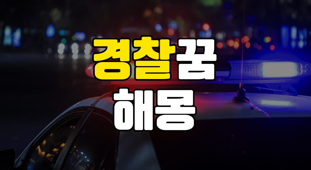 경찰꿈