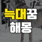 늑대꿈 해몽 20가지 총정리 6 늑대꿈