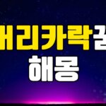 머리카락꿈 해몽 20가지 총정리 7 머리카락꿈