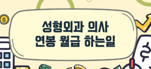 성형외과의사-월급